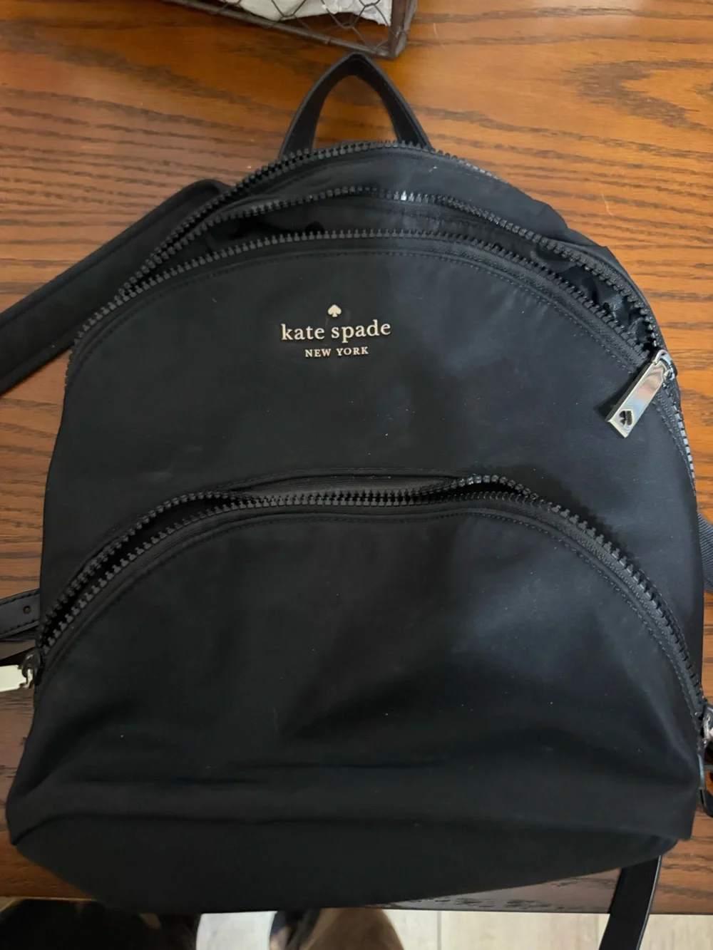 kate spade Black Nylon Belt Bag with Gold Logo